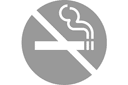Наклейки с предупреждающими знаками - Не курить 2