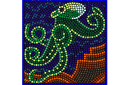 Квадратные трафареты - Большой осьминог (мозаика)