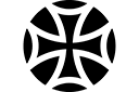 Кельтские трафареты - Простой кельтский крест