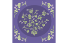 Угловые трафареты для декора - Цветущий виноград 40б