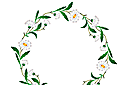 Трафареты цветов - Кольцо из ромашек