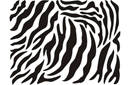 Трафареты животных - Шкура зебры