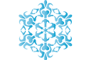 Зимние трафареты - Снежинка XXIII