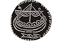 Трафареты варягов и викинов - Монета викингов