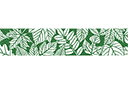 Трафареты растительных бордюров - Бордюр из разных листьев 7