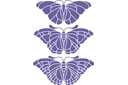 Наклейки для стен - бабочки - Большие бабочки 2