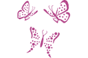 Наклейки для стен - бабочки - Три бабочки 3