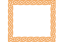 Наклейки для стен - кельтский стиль - Прямоугольная рамка