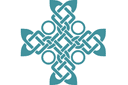 Наклейки для стен - кельтский стиль - Крест Бригиты