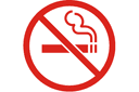 Наклейки с предупреждающими знаками - Не курить