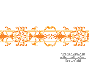 Французский бордюр 1 (Трафареты классических бордюров)