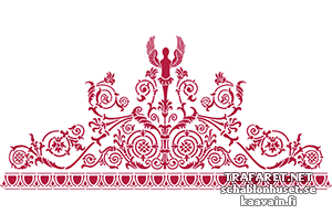 Потолочный бордюр 35 (Трафареты классических бордюров)