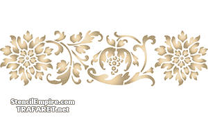 Бордюр с гранатом (Классические трафареты)