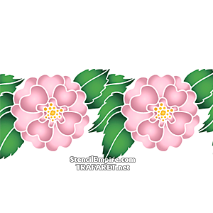 Махровый шиповник 1В (Трафареты цветов розы)