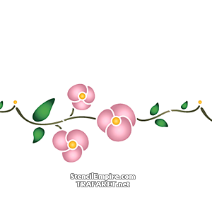 Примитивный шиповник В (Трафареты цветов розы)