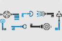 Трафареты предметов - Ключи от замка