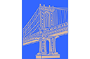 Архитектурные трафареты - Манхэттенский мост