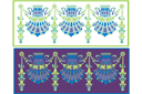 Трафареты классических бордюров - Бордюр Ар Нуво 23
