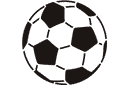 Трафареты предметов - Футбольный мяч