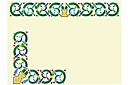 Кельтские трафареты - Лоза и чаши (бордюр)