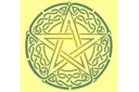 Кельтские трафареты - Кельтская пентаграмма 94