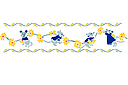 Трафареты детских узоров - Мышки