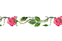 Трафареты цветов розы - Колючая роза