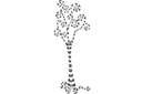 Абстрактные трафареты - Спиральное дерево 1