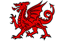 Трафареты драконов - Дракон Уэльса