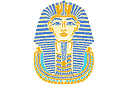 Египетские трафареты - Маска Тутанхамона