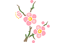 Трафареты цветов - Мотив сакура 101