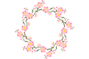 Трафареты цветов - Кольцо из сакуры 101