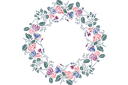 Круглые трафареты - Цветочный круг 5
