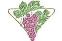 Трафареты фруктов - Виноградная петля