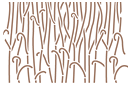 Трафареты травы и листьев - Бордюр арт-нуво 039