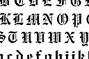 Трафареты букв и фраз - Старинный Английский шрифт