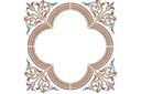 Круглые трафареты - Средневековый медальон 2