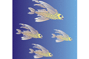 Морские трафареты - Летучие рыбы