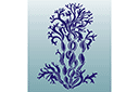Морские трафареты - Морские водоросли