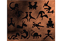 Трафареты древней америки - Символы Кимбайя