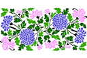 Трафареты цветов - Мотив из хризантем