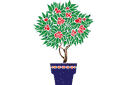 Трафареты цветов - Розвое дерево