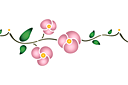 Трафареты цветов розы - Примитивный шиповник В