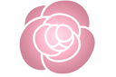 Трафареты цветов розы - Малая роза 65