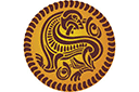 Трафареты варягов и викинов - Монета викингов 2