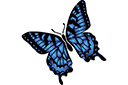 Трафареты бабочек и стрекоз - Большой махаон