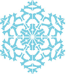 Снежинка I - трафарет для декора