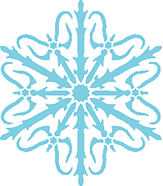 Снежинка IIX - трафарет для декора