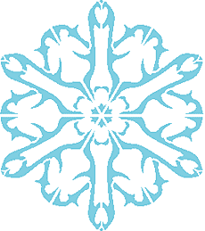 Снежинка IX - трафарет для декора