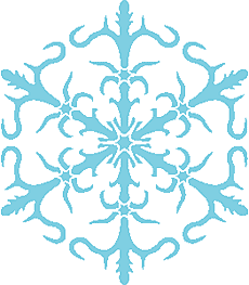 Снежинка XIV - трафарет для декора